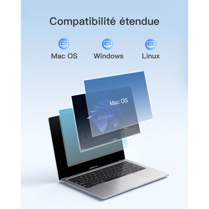 Inateck Dock Disque durs USB 3.0 pour SATA de 2,5/3,5" SSD/HDD, Compatible UASP, Clonage hors ligne, 2 Baies Station d'accueil – Image 6