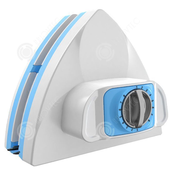 Nettoyeur de vitres magnétique - INN® - Double face - 8 niveaux réglables - Verre 20-50mm - Bleu