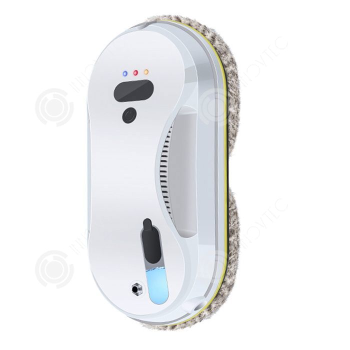 INN Robot laveur de vitre 5600pa 40 ml réservoir d'eau robot nettoyeur de vitre avec télécommande et 10 chiffons et corde de