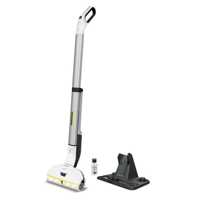 KARCHER EWM 2 - Balai serpillière électrique sans fil - Permet de nettoyer jusqu'à 60 m² - Tout type de sols durs