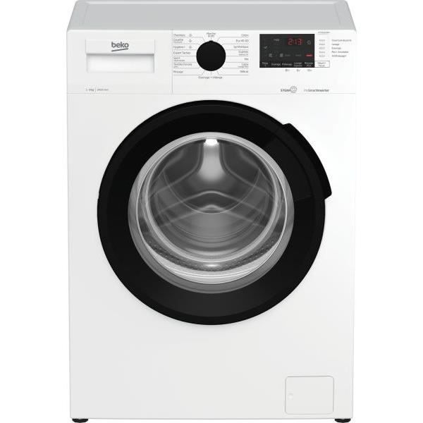 Lave-linge hublot BEKO b300 WTV94221BW - 9 kg - Induction - L60cm - 1400 trs/min - Classe A - Blanc – Image 6