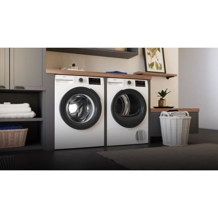 Lave-linge hublot BEKO BM3WFU410211B - 10 kg - Induction - 60 cm - 1200 trs/min - Blanc – Image 7