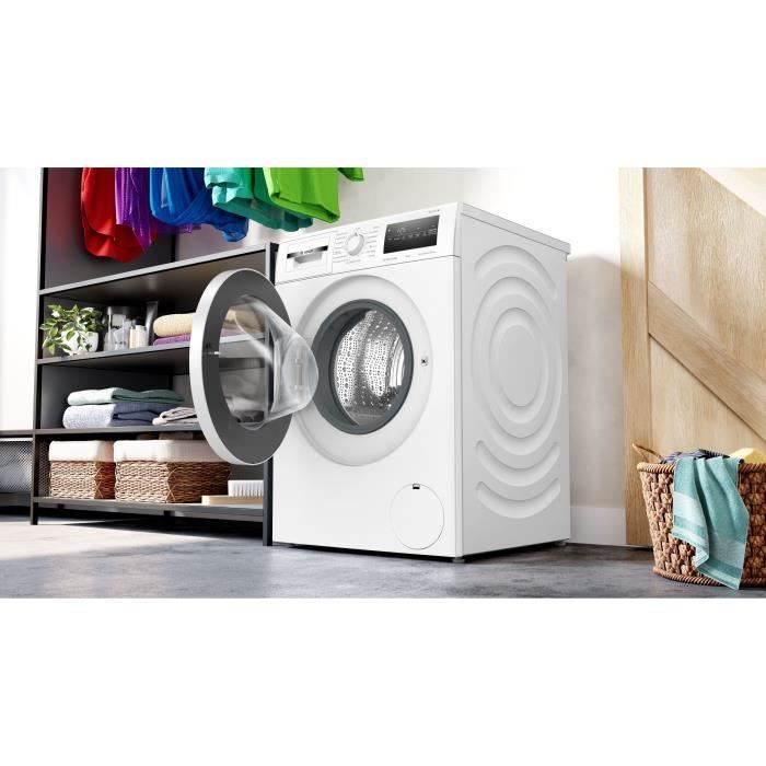 Lave-linge hublot BOSCH WAN24209FR SER4 - 9 kg - Induction - L60cm - 1200 trs/min - Classe A - Vapeur- Blanc – Image 7