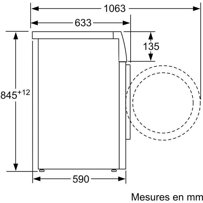 Lave-linge hublot BOSCH WAN24228FR SER4 - 8 kg - Induction - 60 cm - 1200 trs/min - Classe A - Vapeur - Blanc – Image 8