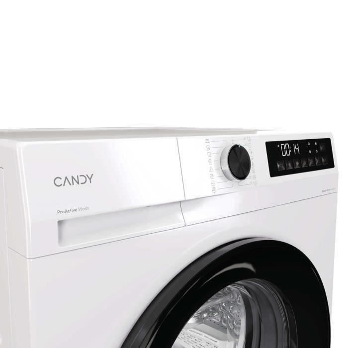 Lave-linge hublot CANDY GD 410B8-S Prowash 300 - 10 kg - Induction - 16 prgms - 1400trs/min - Classe A - Blanc – Image 8