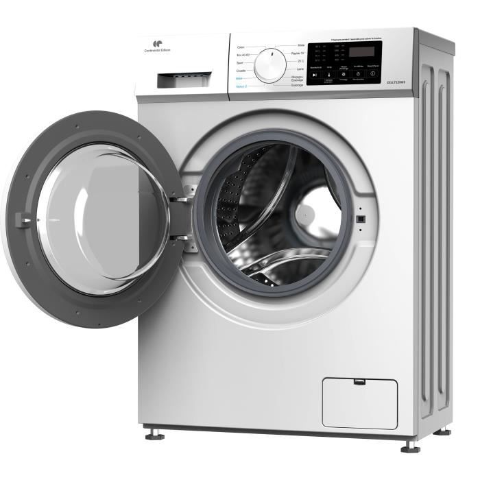 Lave-linge hublot - CONTINENTAL EDISON - CELL712IW3 - 7 kg - Induction - 60 cm - 1200 trs/min - Blanc – Image 2