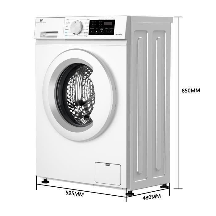 Lave-linge hublot - CONTINENTAL EDISON - CELL712IW3 - 7 kg - Induction - 60 cm - 1200 trs/min - Blanc – Image 3