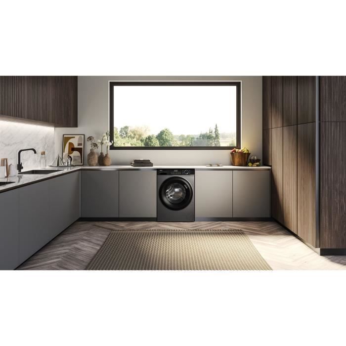 Lave-linge hublot HAIER I-Pro Series 3 HW90-B14939S8-FR - 9 kg - Direct Motion - L60cm - 1400trs/min Classe A - Noir – Image 7
