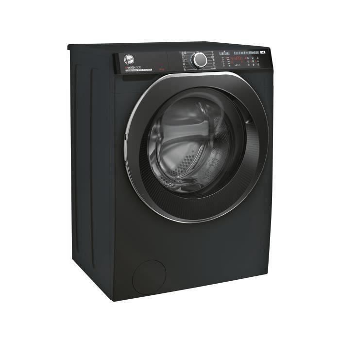 Lave-linge hublot HOOVER H-WASH 500 HWP49AMBCR/1-S - 9 kg - Induction - 1400 trs/min - Classe A - connecté - vapeur - Anthracite – Image 2