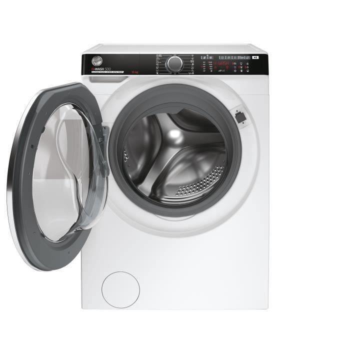 Lave-linge hublot HOOVER HWP 610AMBC/1-S - 10 kg - Induction - 1600 trs/min - Classe A - Connecté - Vapeur - Blanc – Image 3