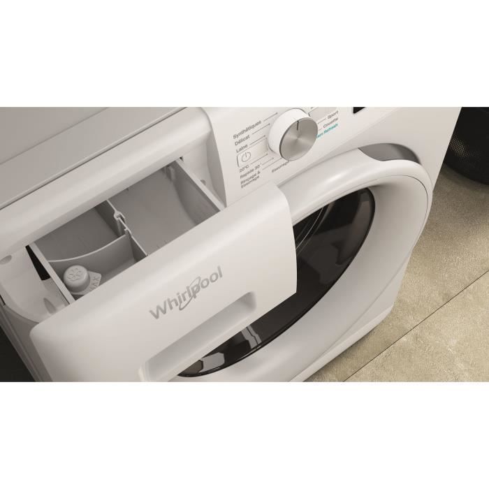 Lave-linge hublot WHIRLPOOL FFBS8469WVFR FreshCare - 8 kg - Induction - L60cm - 1400 trs/min - Classe A - Blanc – Image 6
