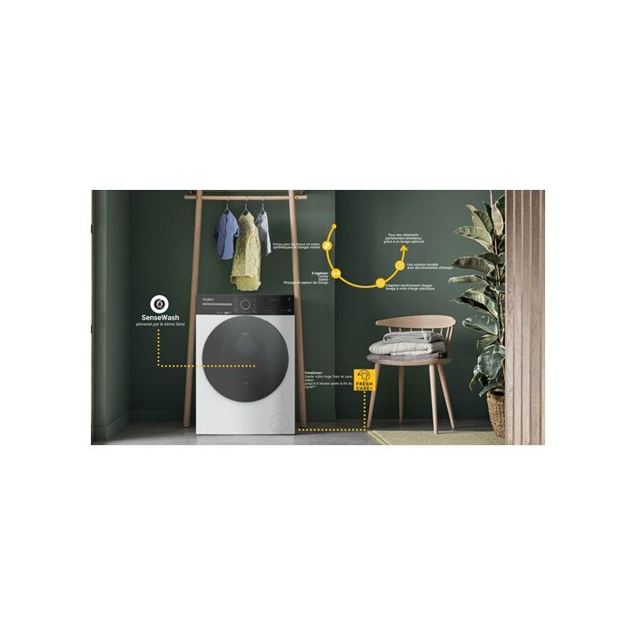 Lave-linge hublot Whirlpool W0M011WADSFR SENSE WASH – Image 6