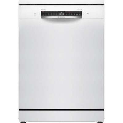 Lave-vaisselle pose libre BOSCH SMS4EMW01F SER4 - 14 couverts - Induction - L60cm - 42 dB - tiroir à couverts - Blanc