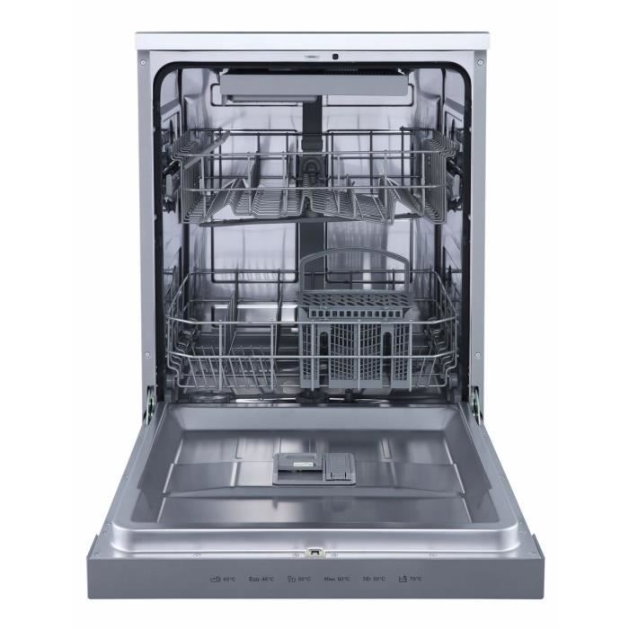 Lave-vaisselle pose libre BRANDT DWF147DS - 14 couverts - L60cm - 47dB - Blanc – Image 5