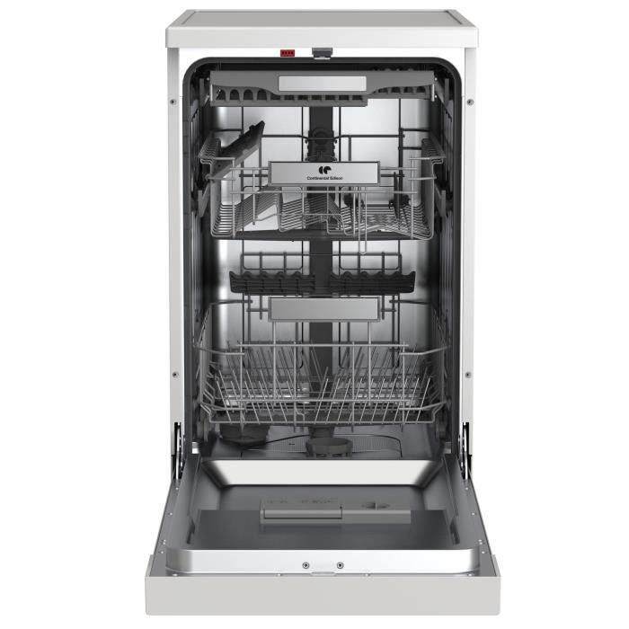 Lave-vaisselle pose libre - CONTINENTAL EDISON - CELV1145W - 11 couverts - 45 cm - 45 dB - Blanc – Image 2