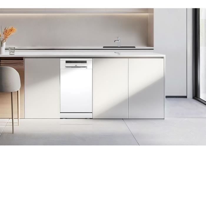 Lave-vaisselle pose libre - CONTINENTAL EDISON - CELV1145W - 11 couverts - 45 cm - 45 dB - Blanc – Image 6