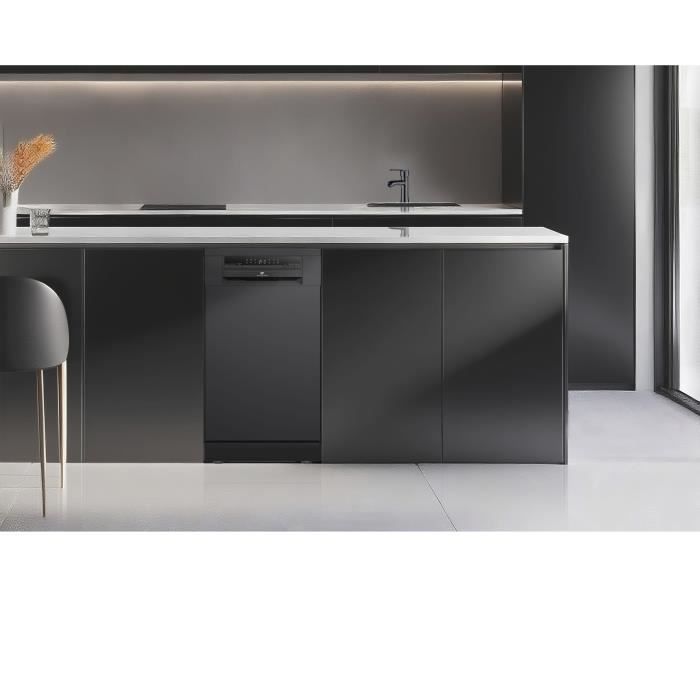 Lave-vaisselle pose libre - CONTINENTAL EDISON - CELV1145B - 11 couverts - 45 cm - 45 dB - Noir – Image 6