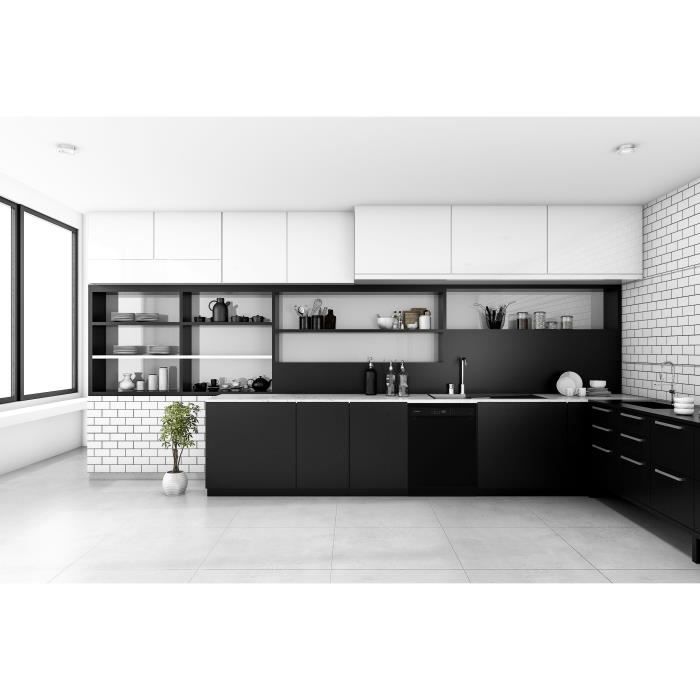 Lave-vaisselle pose libre OCEANIC OCEALV1247B - 12 couverts - 47 dB noir – Image 5