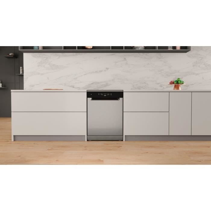 Lave-vaisselle pose libre WHIRLPOOL WFC3C34X - 14 couverts - Induction - L60cm - 44 dB - Inox – Image 3