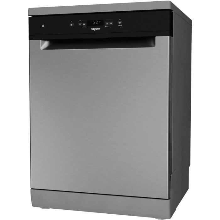 Lave-vaisselle pose libre WHIRLPOOL WFC3C34X - 14 couverts - Induction - L60cm - 44 dB - Inox – Image 9