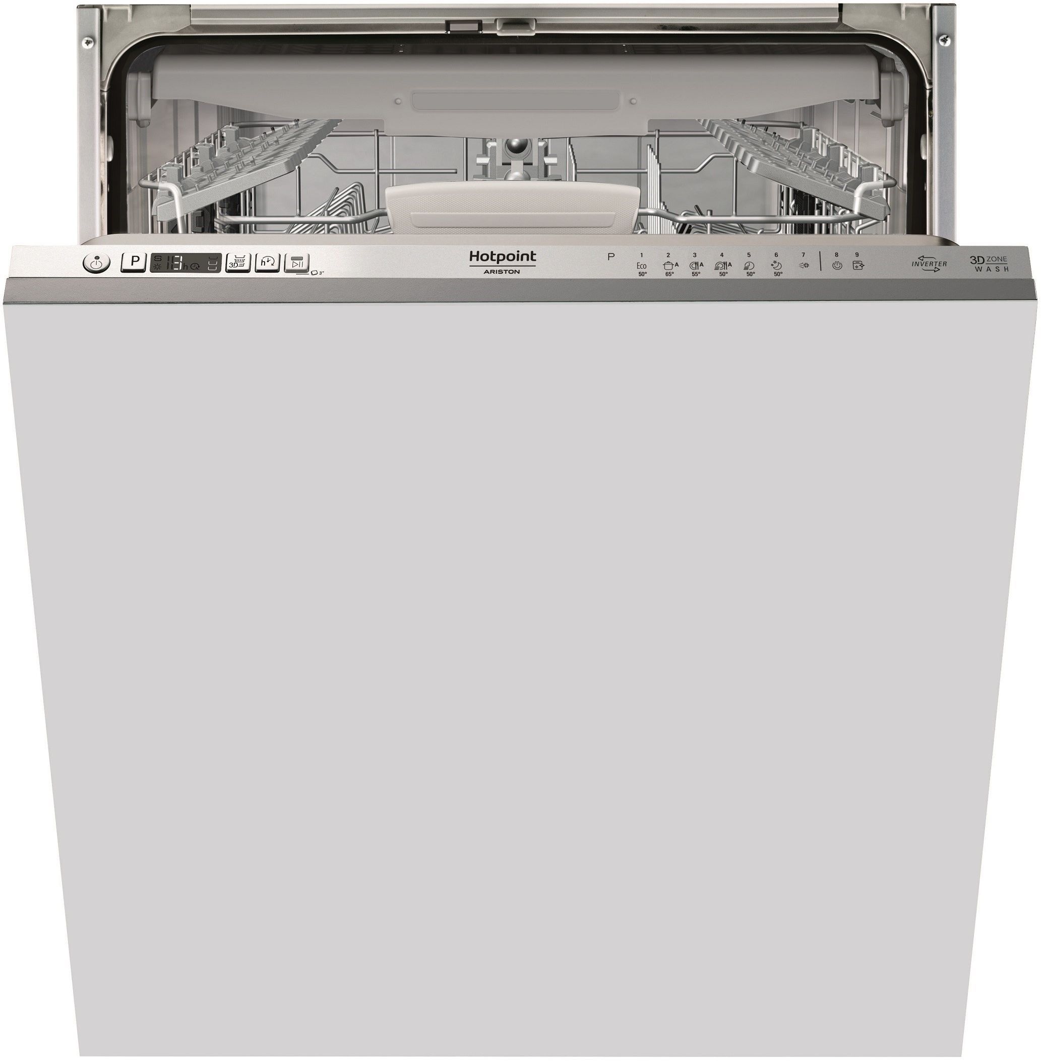 Lave-vaisselle tout encastrable HOTPOINT HI5030WEF - 14 couverts - Induction - L60cm - 43 dB - tiroir à couverts