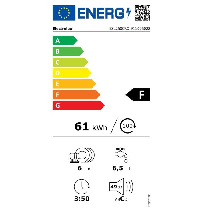 Lave-Vaisselle Tout Intégrable ELECTROLUX ESL2500RO1 – Image 2
