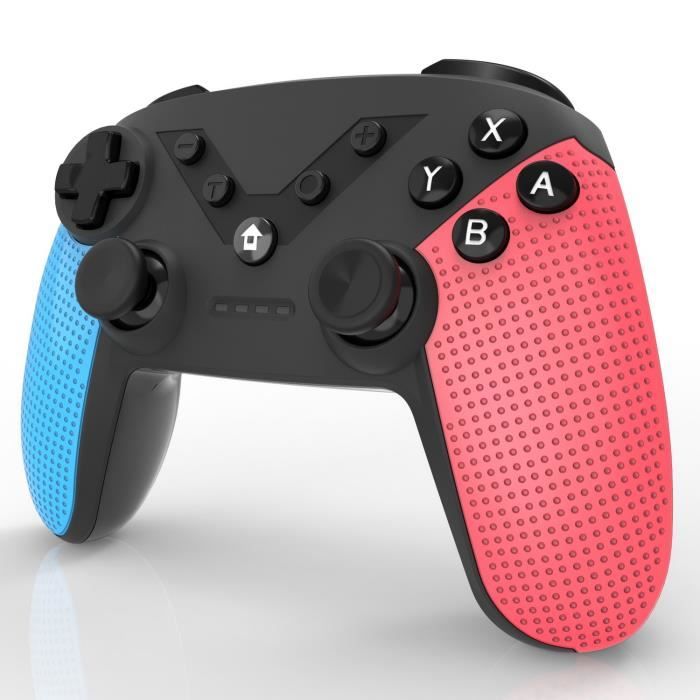 Manette de jeu - GENERIQ - Manette générique Switch - Bluetooth - Vibration - Bleu/Rouge – Image 3