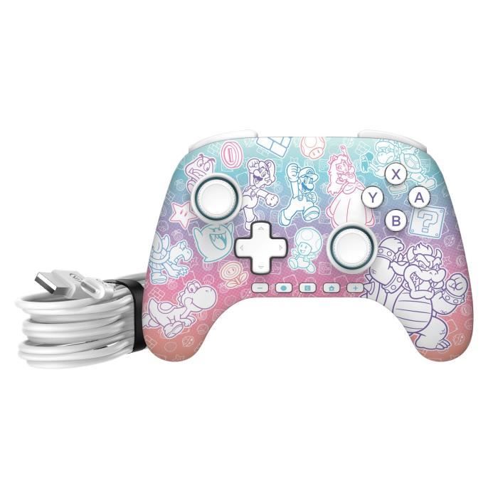 Manette de jeu - Nintendo Switch 2 - Royaume champignon - Filaire - Power A – Image 2