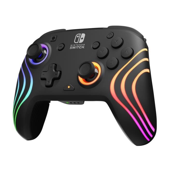 Manette de jeu - Nintendo Switch - Afterglow Wave - Sans fil - PDP - Noir – Image 2