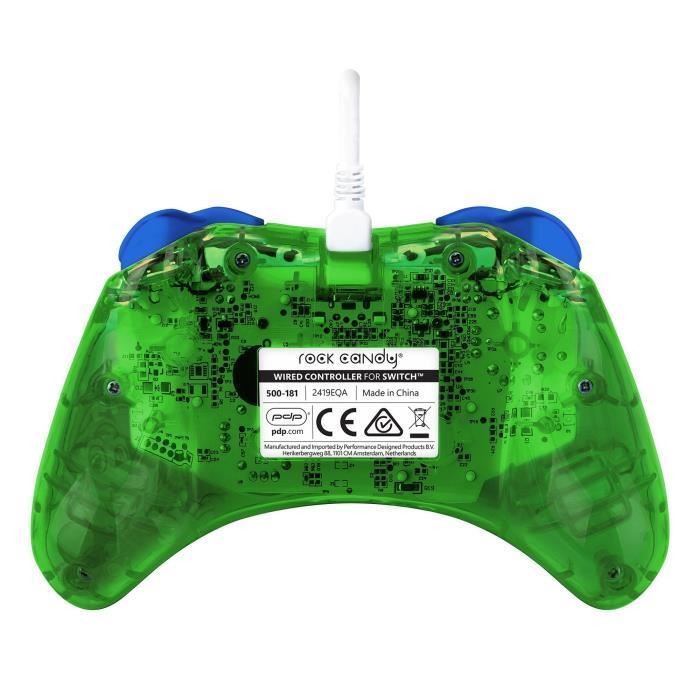 Manette de jeu - Nintendo Switch - Luigi Rock Candy - Filaire - PDP - Vert – Image 3