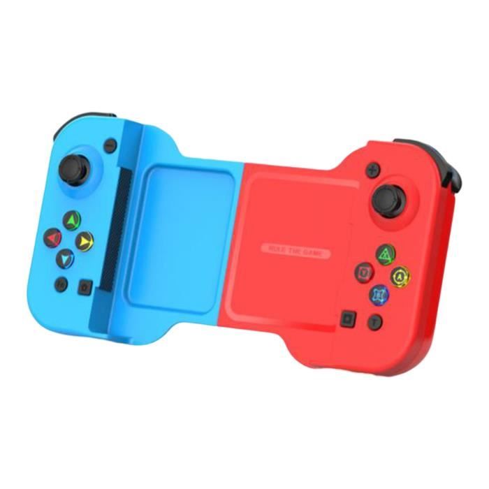 Manette de jeu - WIRLSWEAL - Switch à Six Axes - Bluetooth - Double vibrations - Bleu et Rouge – Image 2