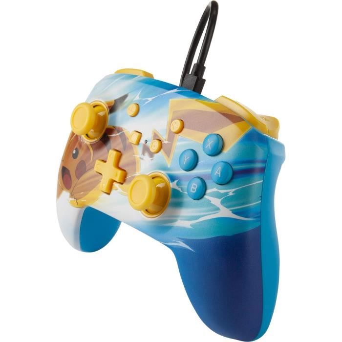 Manette de jeu - POWER A - Pikachu Charge - Filaire - Nintendo Switch - Jaune/Rouge – Image 2