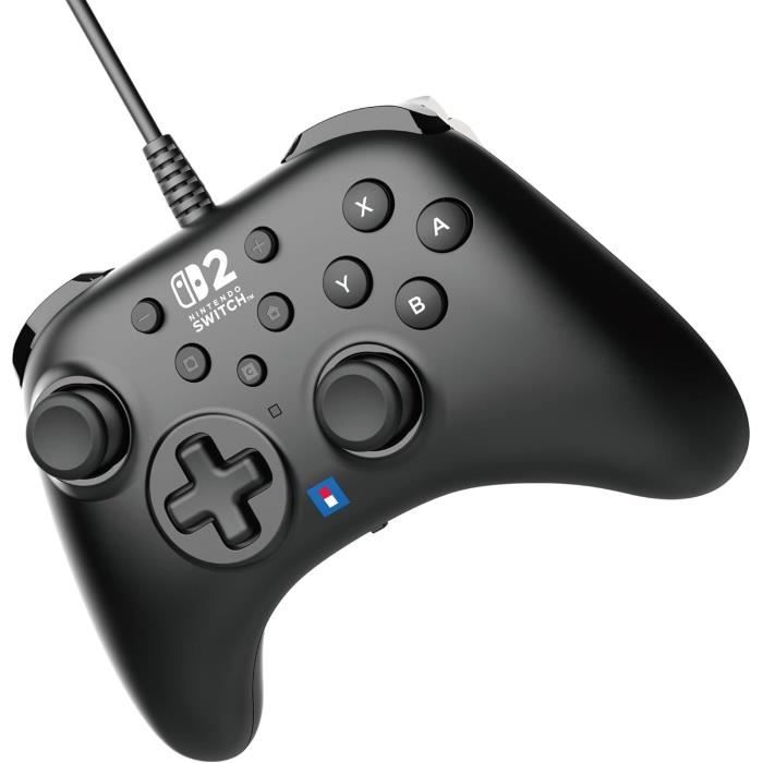 Manette filaire - HORI - Horipad - Nintendo Switch et Switch 2 - Bouton Nintendo C - Boutons arrière programmables - Noir – Image 6
