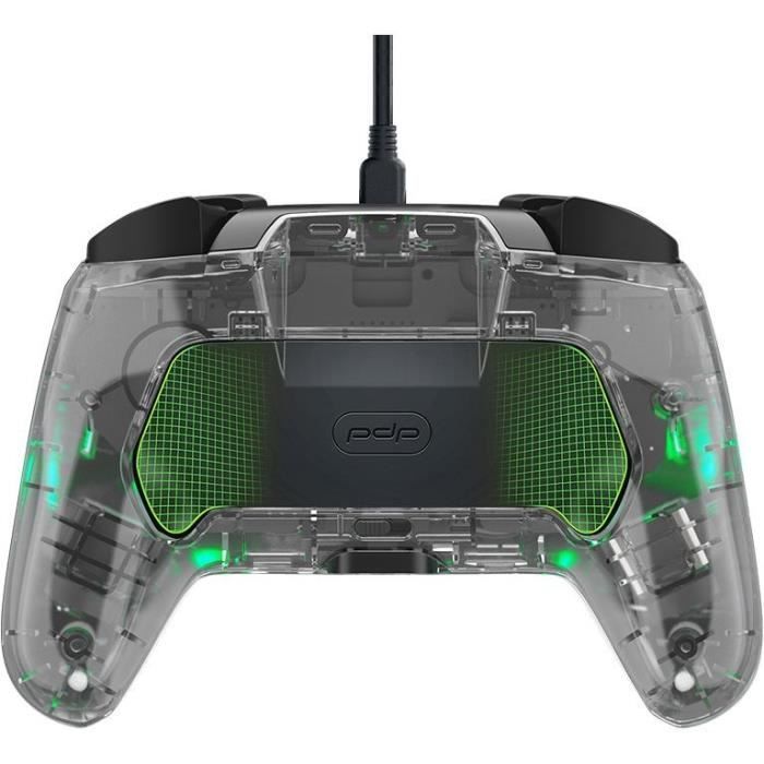 Manette filaire pour Nintendo Switch - PDP - Afterglow - Éclairage LED - Transparent – Image 3