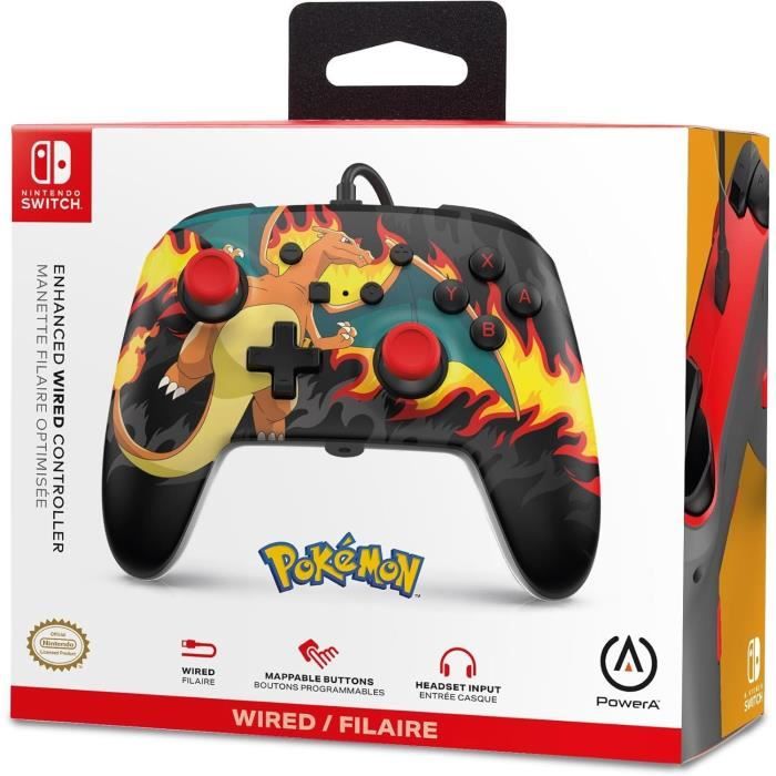 Manette Filaire - POWER A - Nintendo Switch - Charizad Firestorm – Image 8