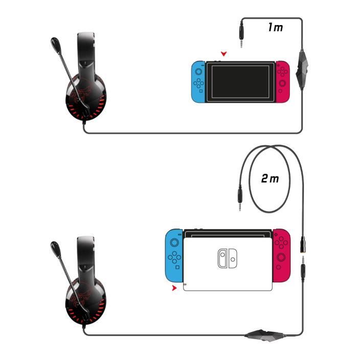 Manette de jeu - Nintendo - SWITCH Pokémon Pikachu Miaouss MEOWTH - Filaire - Rouge - Câble USB détachable – Image 4