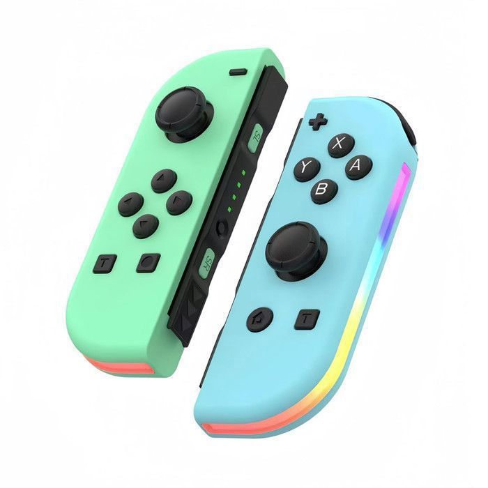 Manette pour Switch Sans Fil Bluetooth Contrôleurs Gamepad (Contrôleur non Officiel) - VERT / BLEU CLAIR