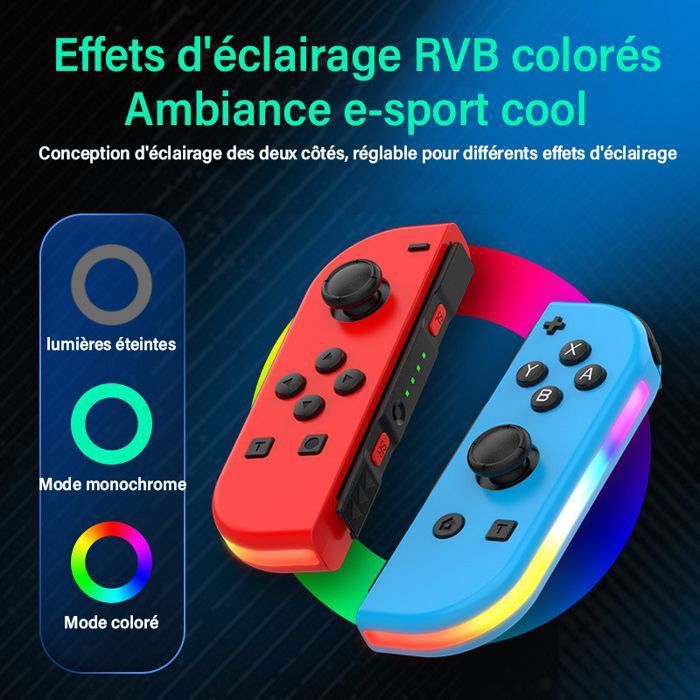 Manette pour Switch Sans Fil Bluetooth Contrôleurs Gamepad (Contrôleur non Officiel) - Noir-2 – Image 3