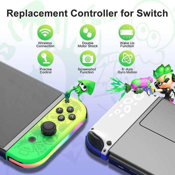 Manette pour Switch Sans Fil Bluetooth Contrôleurs Gamepad (Contrôleur non Officiel) - Coloré – Image 5
