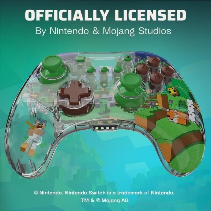 Manette Realmz Sans Fil Ns Steve Minecraft-Accessoire-SWITCH – Image 5