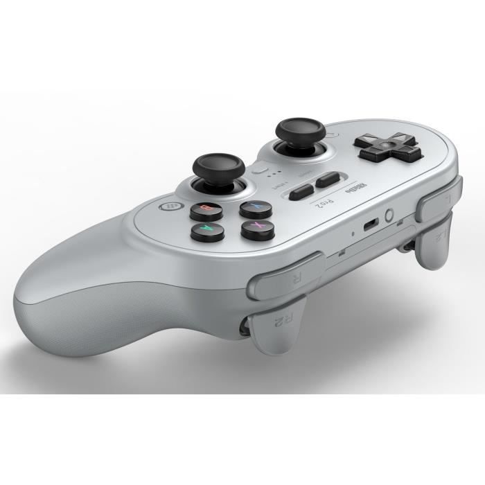 Manette Sans Fil Bluetooth - 8bitDo Pro2 Gray Edition - Switch, PC, Android, Raspberry Pi – Image 2
