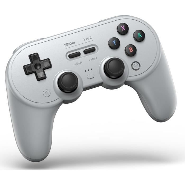 Manette Sans Fil Bluetooth - 8bitDo Pro2 Gray Edition - Switch, PC, Android, Raspberry Pi – Image 7