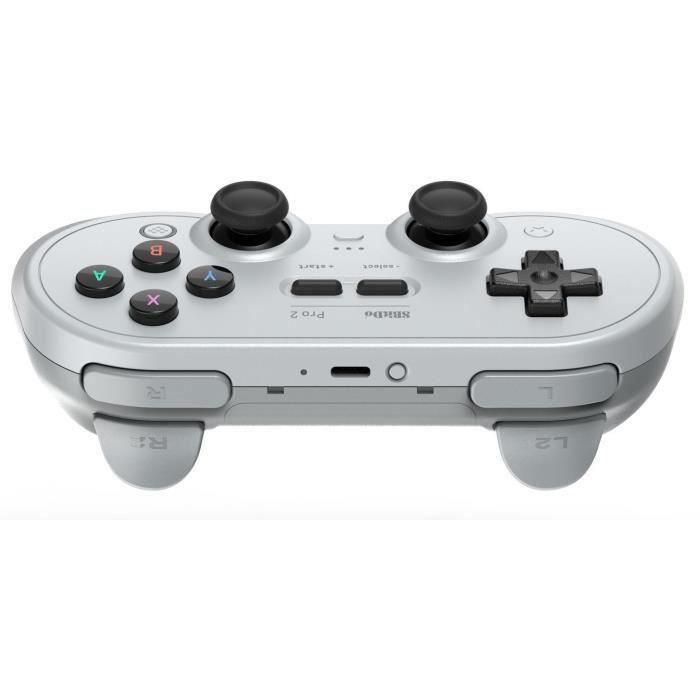Manette Sans Fil Bluetooth - 8bitDo Pro2 Gray Edition - Switch, PC, Android, Raspberry Pi – Image 8