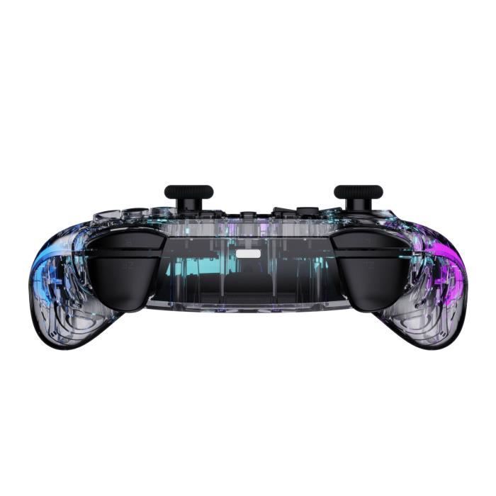 Manette Sans Fil pour Nintendo Switch - Transparente à LED - Câble 1M – Image 3