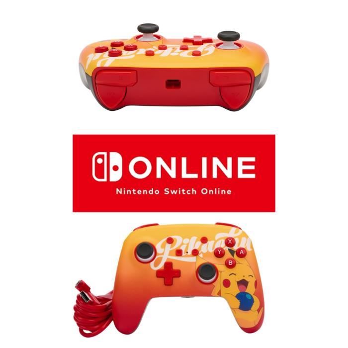 Manette de jeu - Nintendo - SWITCH Filaire Pikachu - Orange - 3,5 mm - 10 pieds USB