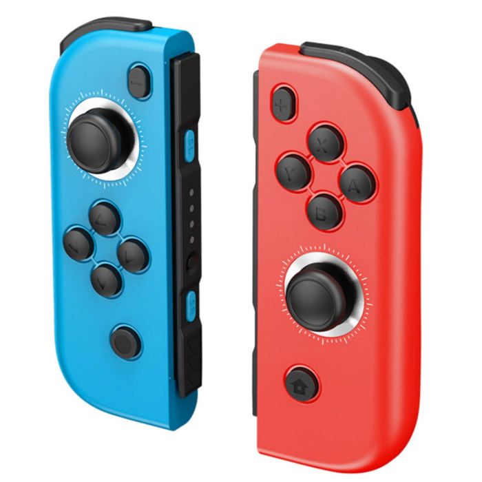 Manette Switch – Paire de Joy-Con Bleu/Rouge compatible Switch 1/2, OLED et Lite – Bleu Rouge