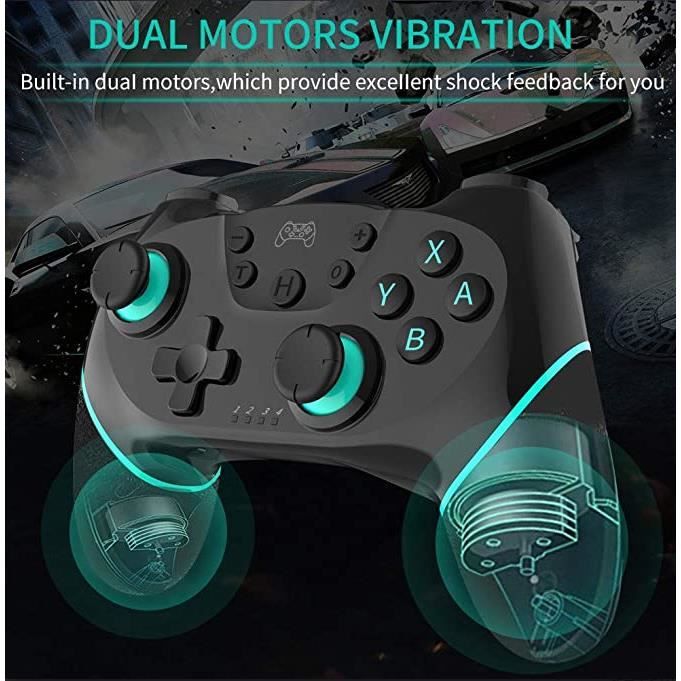 Manette de jeu - ANTCOOL - Manette Switch Pro - Bluetooth - Vibration - Gyro 6 axes – Image 3