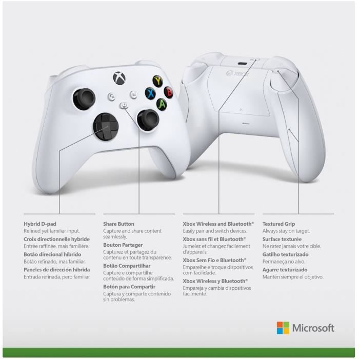 Manette Xbox Xbox sans fil Robot White – Image 5