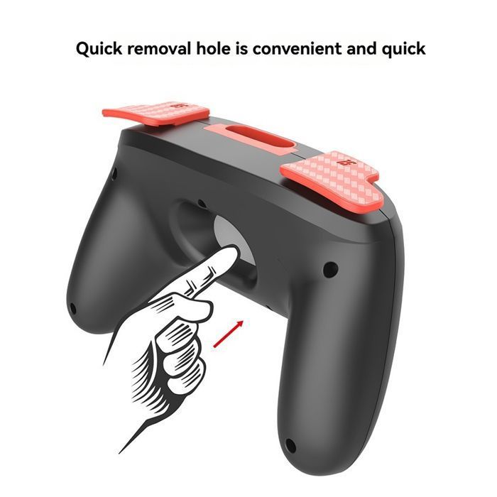 Manettes Ergonomiques pour Console Switch 2 - Mainframe Easy Grip Poignées Gauche/Droite -2PCS - Noir – Image 5