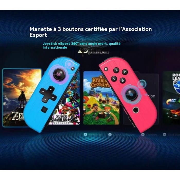 Manettes Joy-Con Controllers (L/R) Rose et rouge pour Console Nintendo switch MANETTE JEUX VIDEO – Image 3